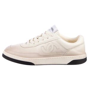 CHANEL Men's Off-White Sneakers